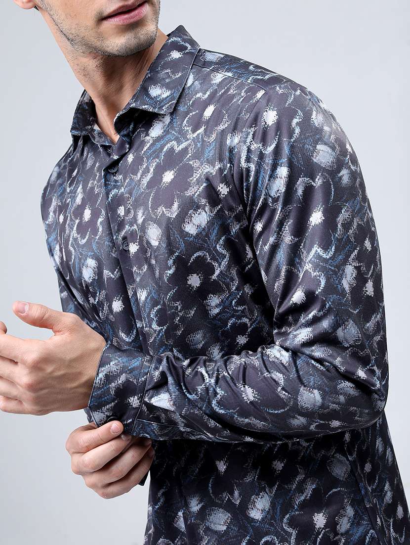 men printed collared casual shirt - 21487010 -  Standard Image - 5