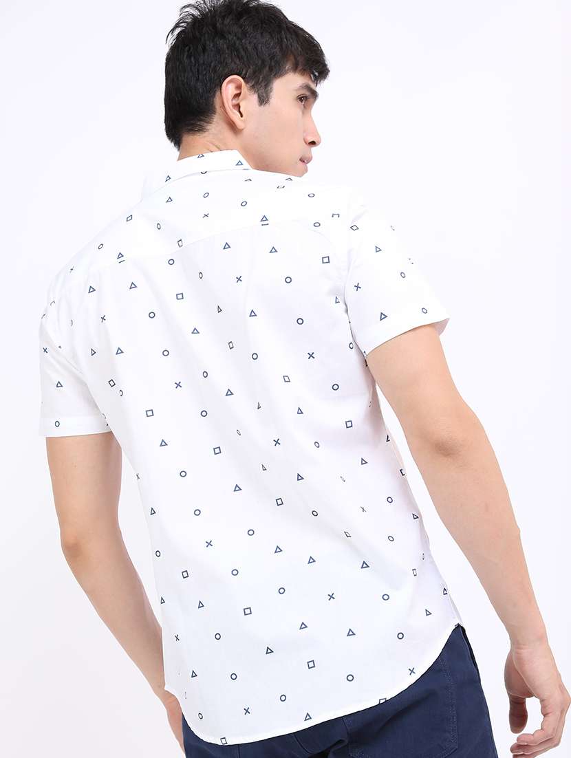 men printed collared casual shirt - 21487023 -  Standard Image - 3