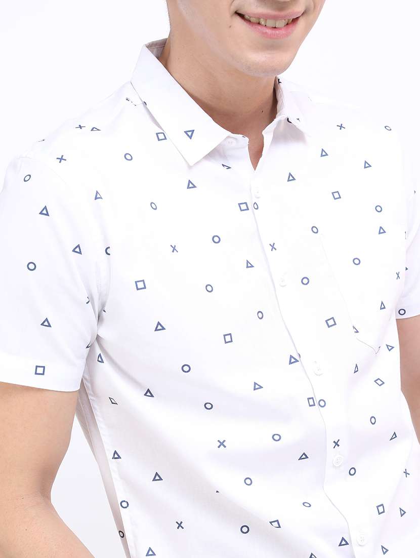 men printed collared casual shirt - 21487023 -  Standard Image - 5