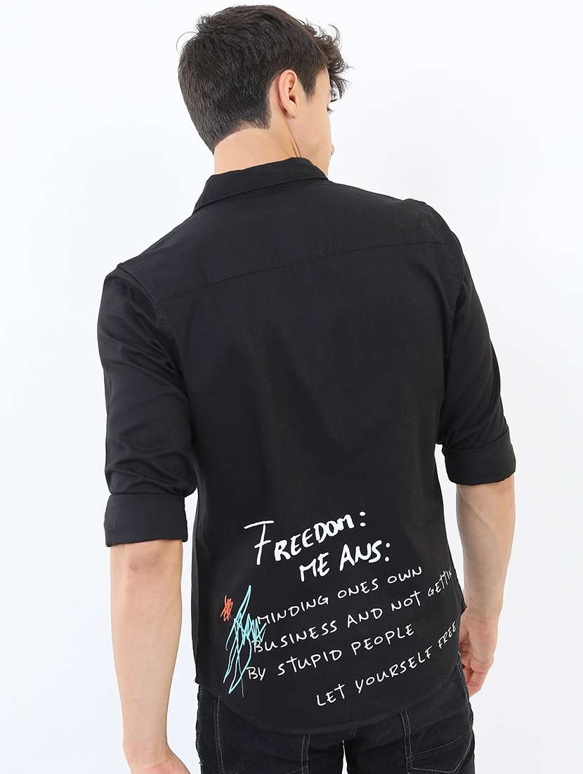 men printed collared casual shirt - 21487045 -  Standard Image - 3