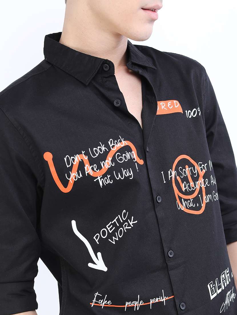 men printed collared casual shirt - 21487048 -  Standard Image - 5