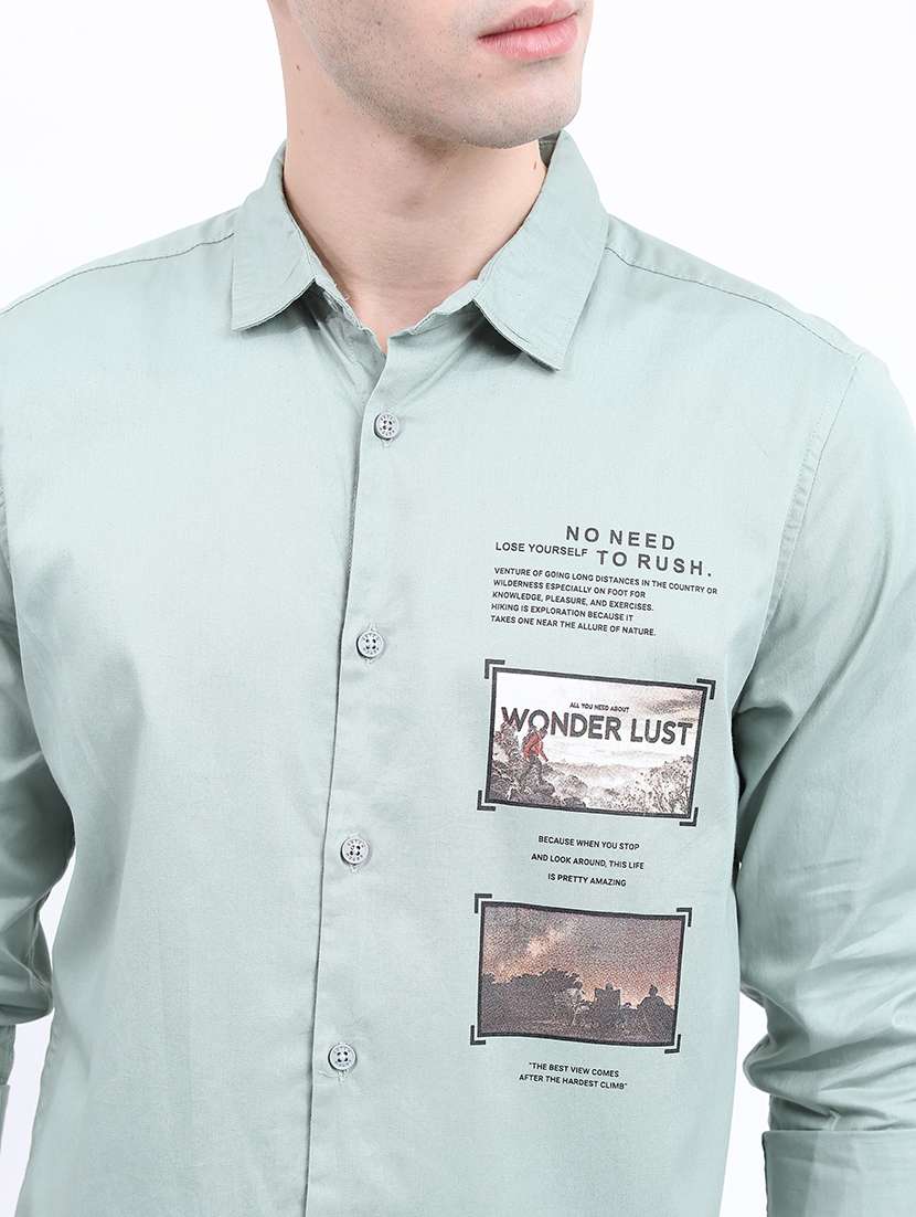 men printed collared casual shirt - 21487053 -  Standard Image - 3