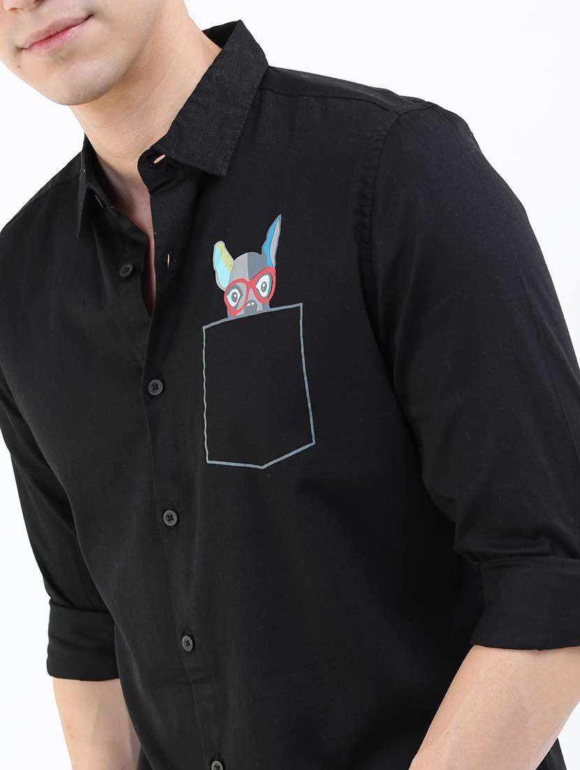 men printed collared casual shirt - 21487056 -  Standard Image - 5