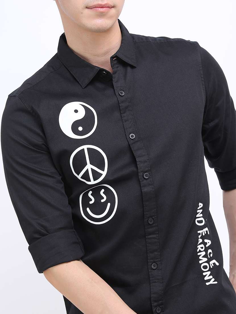 men printed collared casual shirt - 21487057 -  Standard Image - 5