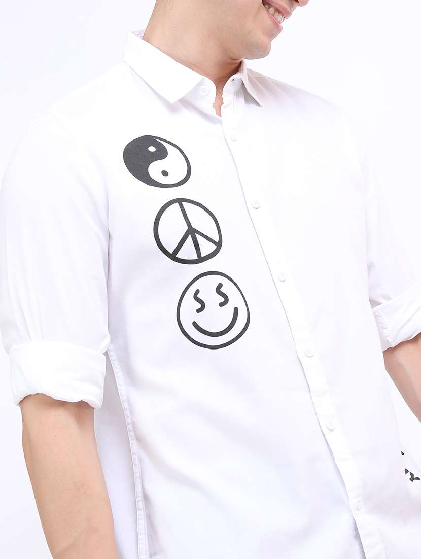 men printed collared casual shirt - 21487058 -  Standard Image - 5