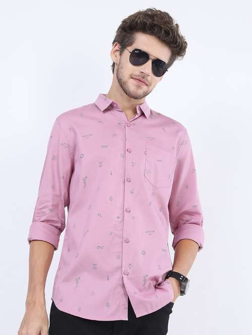 men collared long sleeve casual shirts - 21487118 - Standard Image - 0