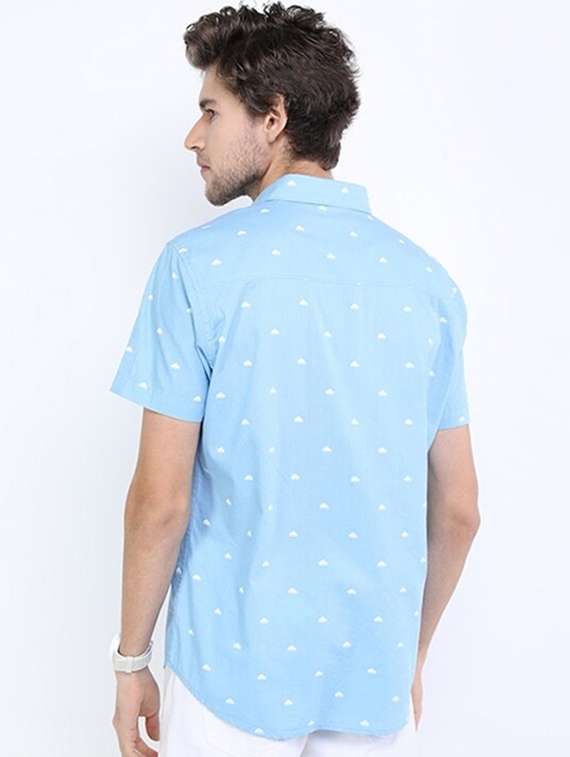 men collared printed casual shirt - 21487133 -  Standard Image - 3