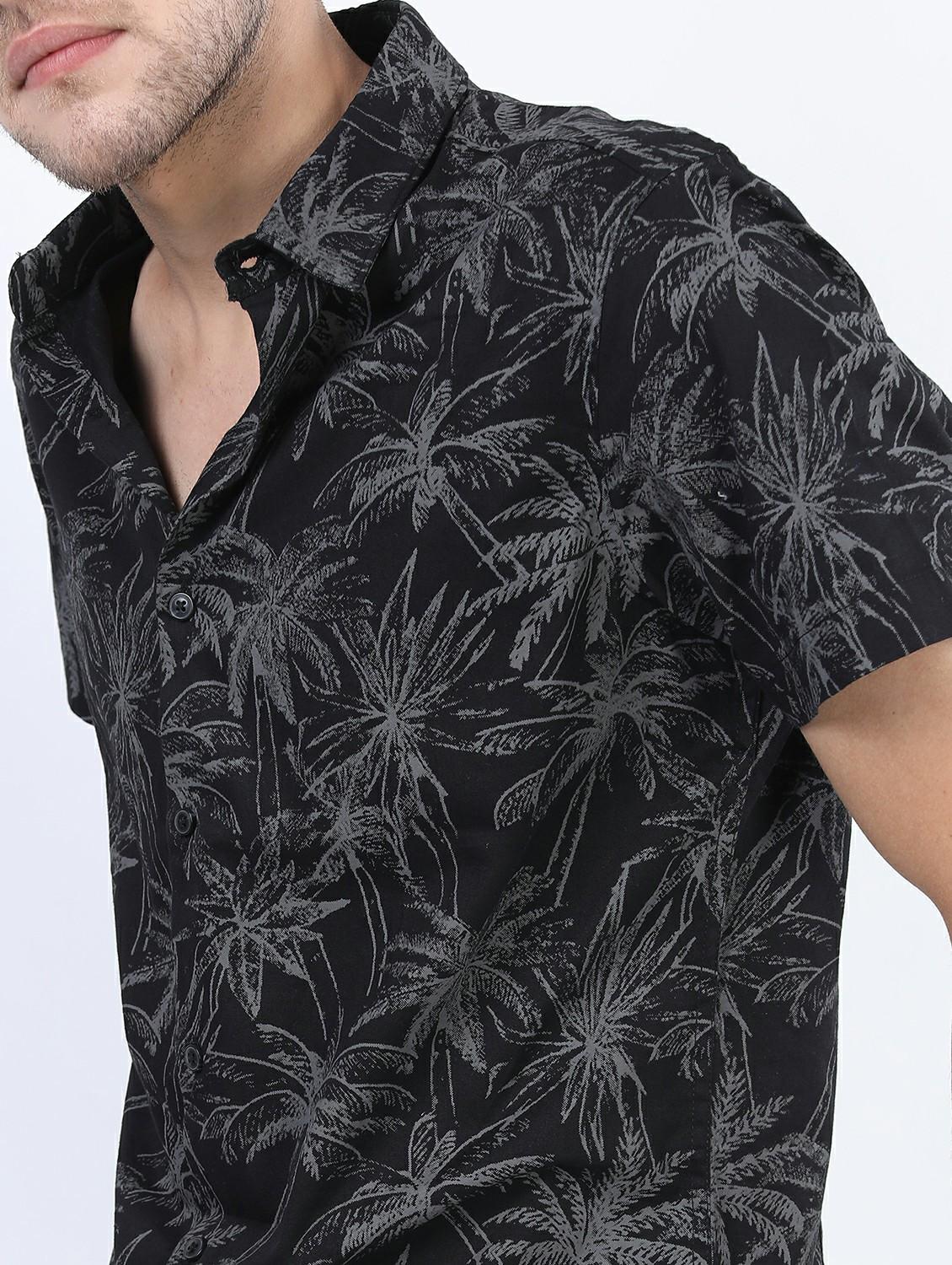 men short sleeved printed casual shirt - 21487167 - Standard Image - 5