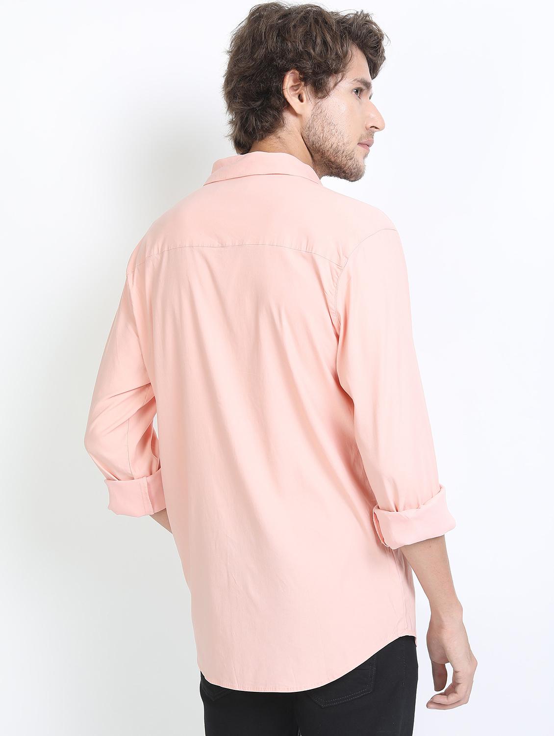men collared long sleeves casual shirt - 21487209 - Standard Image - 3