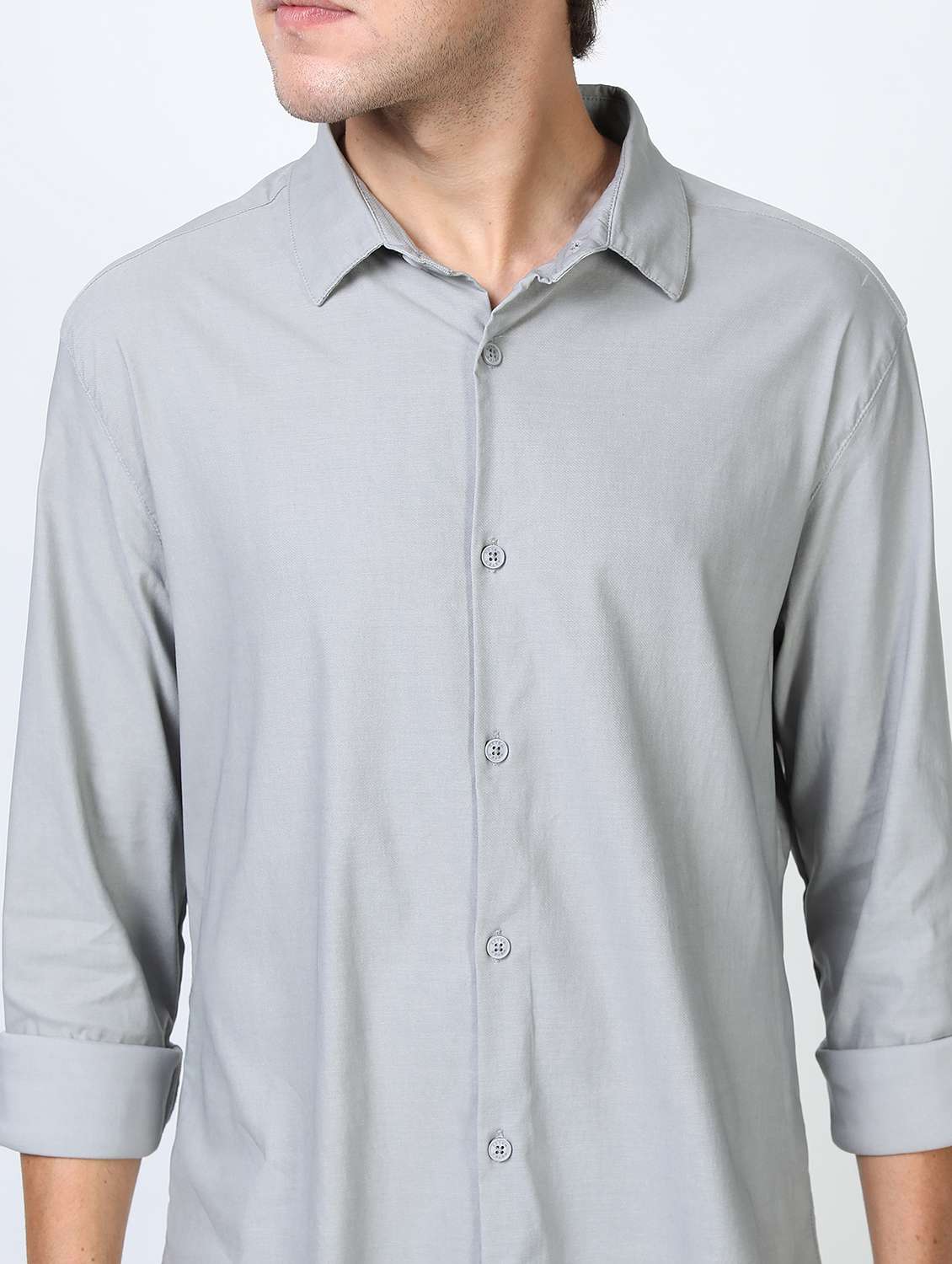 men collared long sleeves casual shirt - 21487216 -  Standard Image - 5