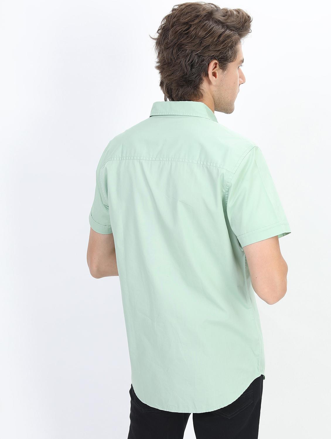 men collared short sleeves casual shirt - 21487252 - Standard Image - 3