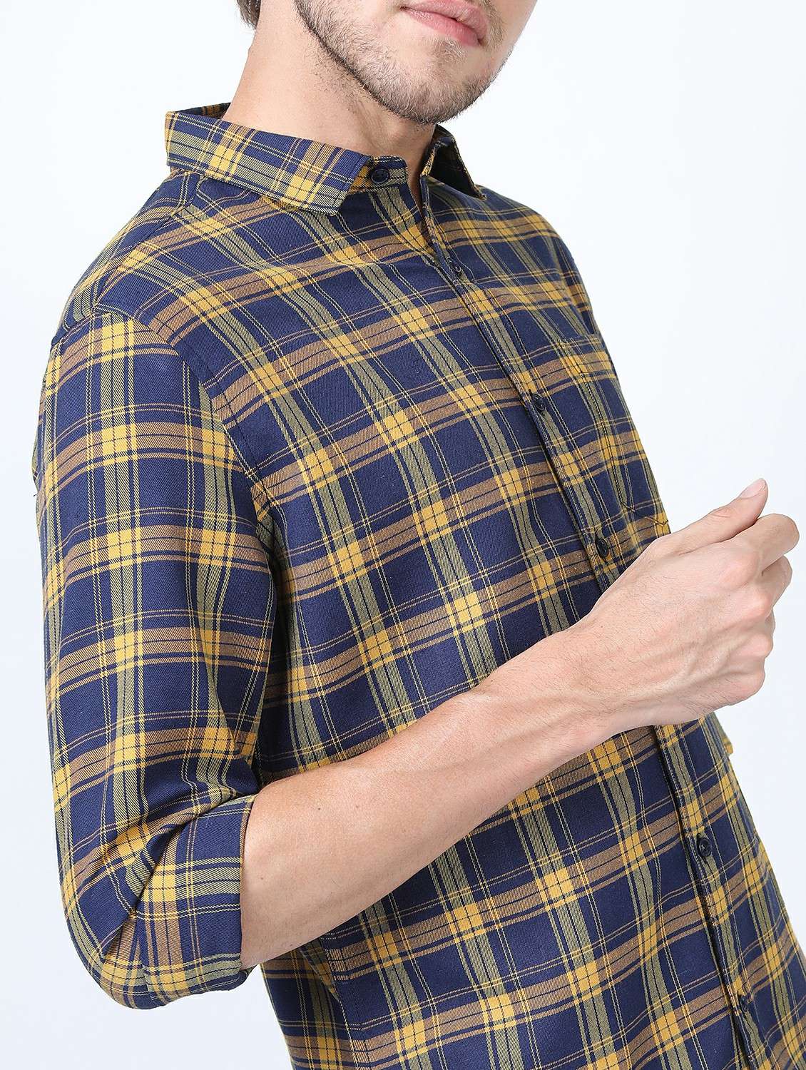 men collared long sleeves casual shirt - 21487281 -  Standard Image - 5