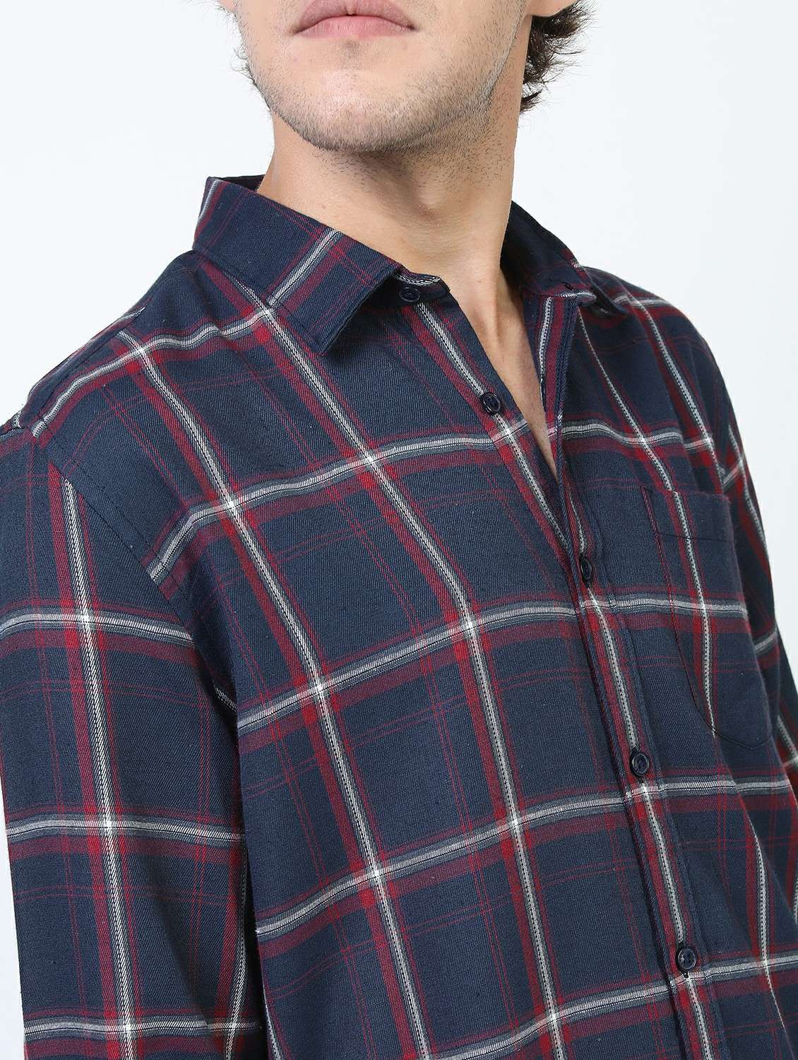 men collared long sleeves casual shirt - 21487298 -  Standard Image - 5