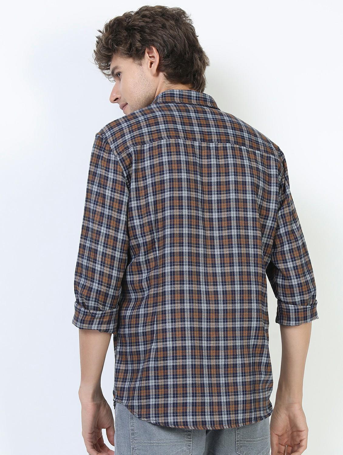 men collared long sleeves casual shirt - 21487325 - Standard Image - 3