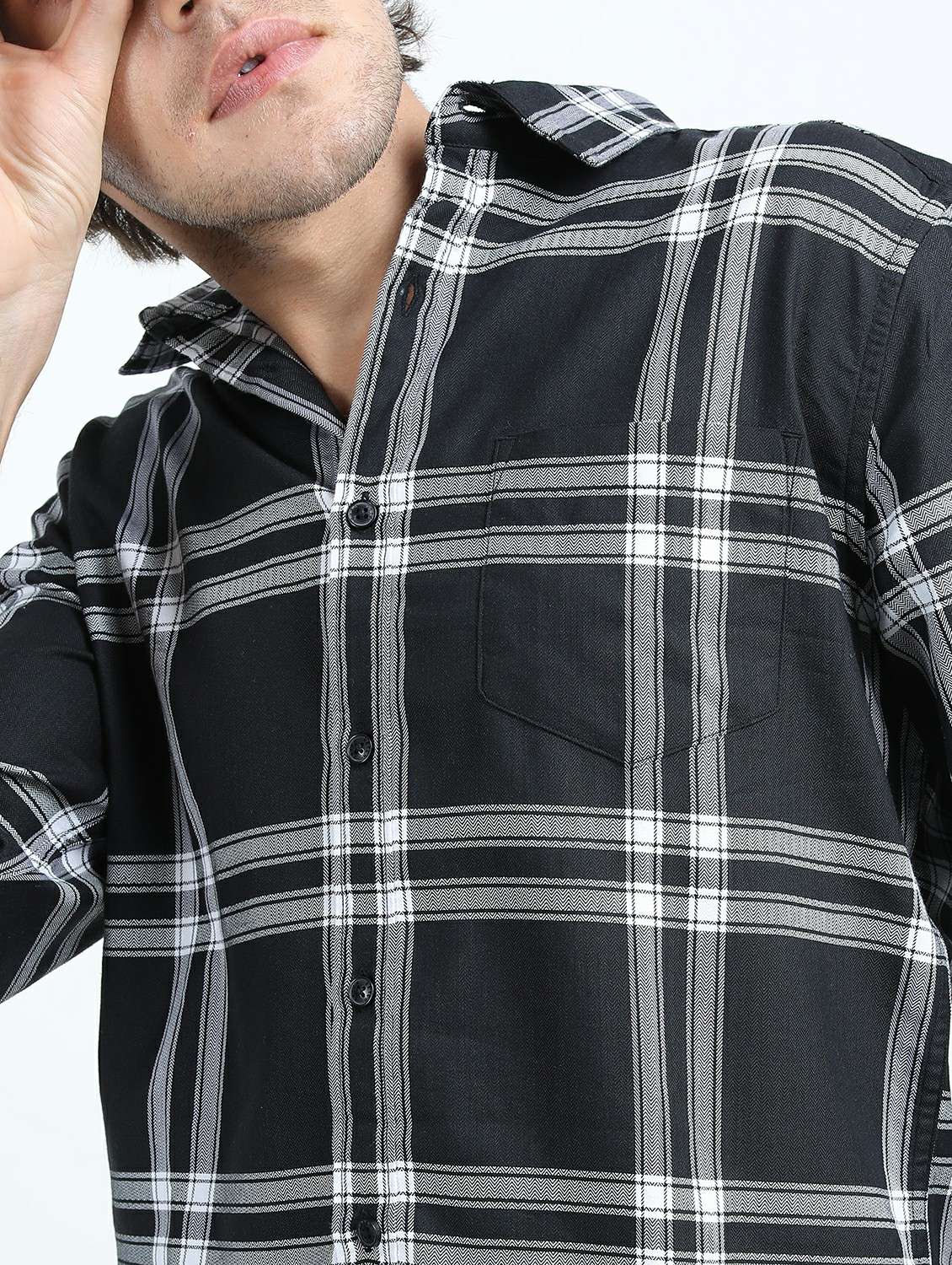 men collared long sleeves casual shirt - 21487336 -  Standard Image - 5