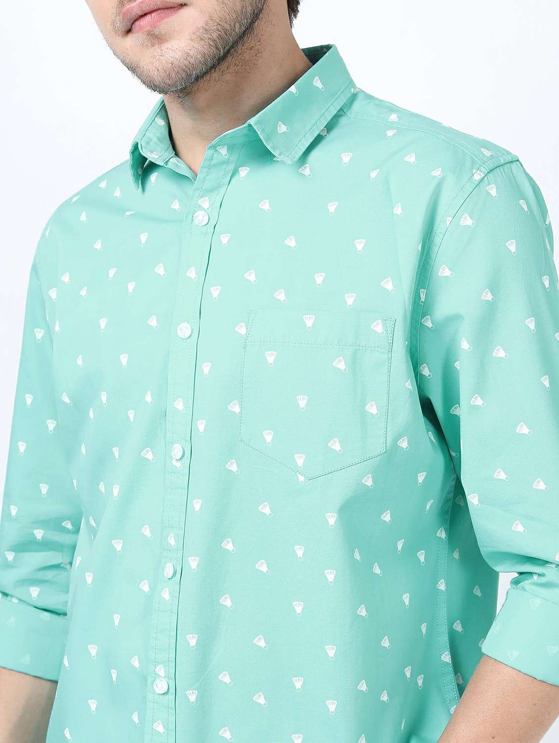 men collared long sleeves casual shirt - 21487343 -  Standard Image - 5