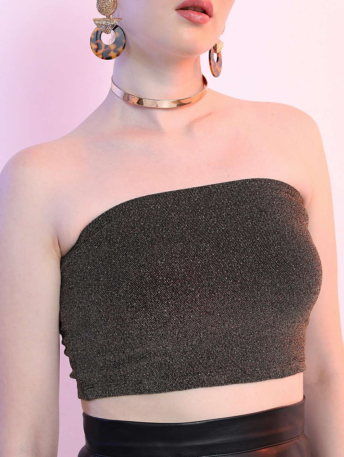 gold self-designed tube top - 21487359 -  Standard Image - 3