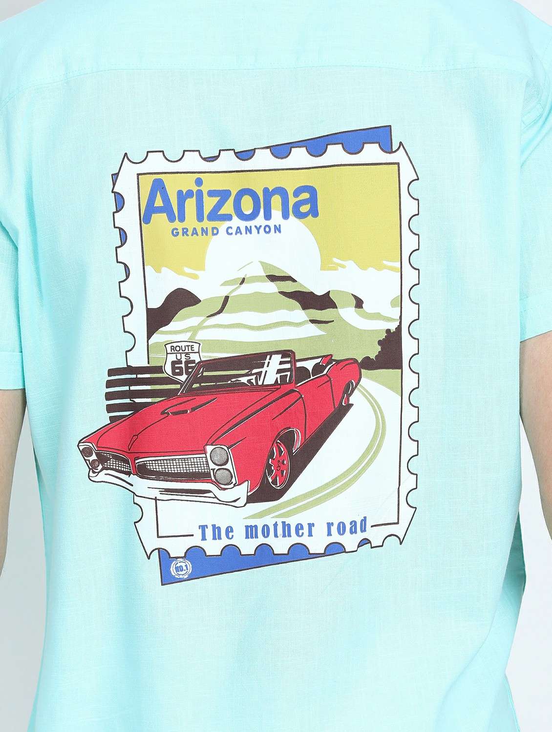 men short sleeved printed casual shirt - 21487390 -  Standard Image - 5