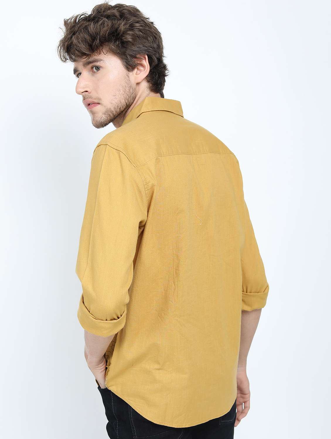 men long sleeved printed casual shirt - 21487409 -  Standard Image - 3