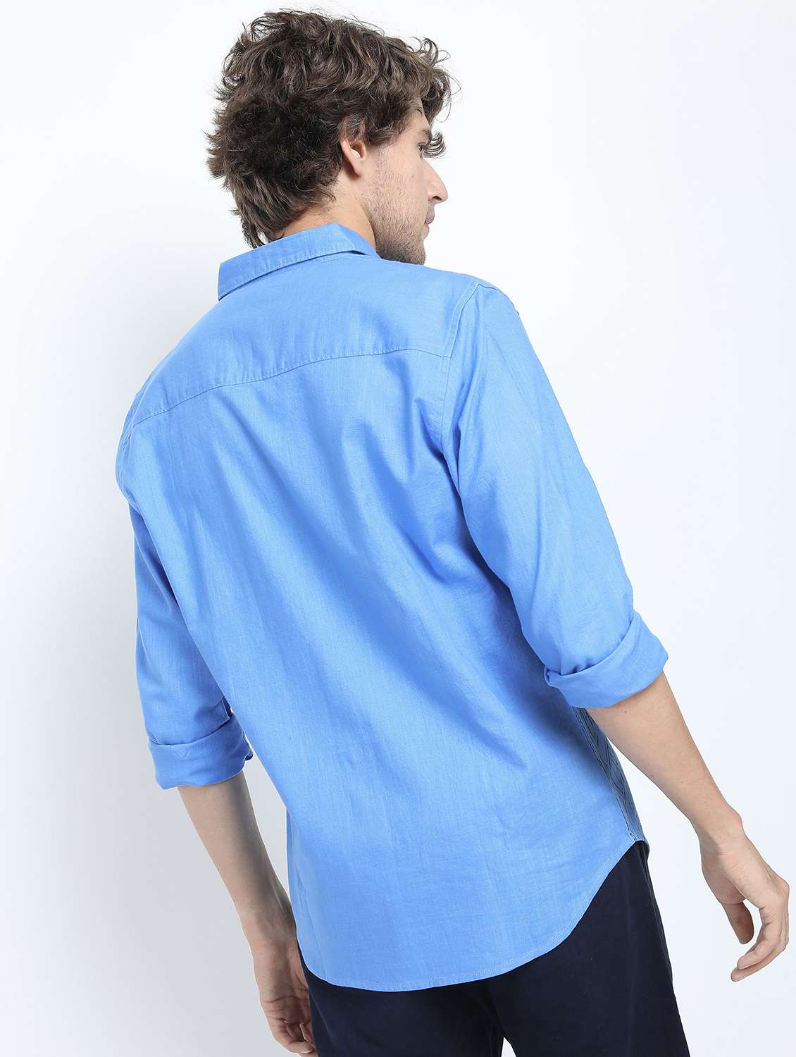 men long sleeved printed casual shirt - 21487412 -  Standard Image - 3