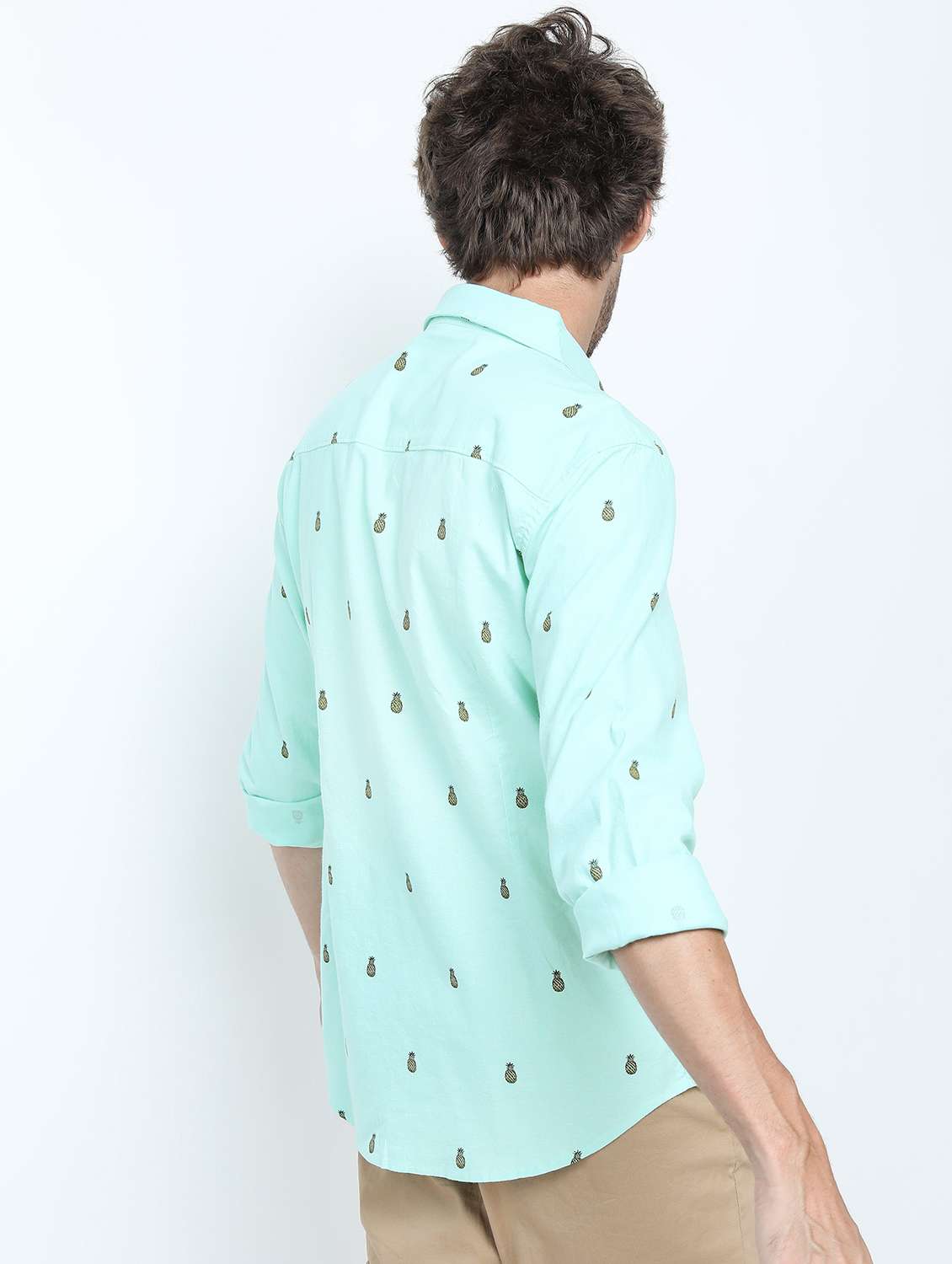 men long sleeved printed casual shirt - 21487474 -  Standard Image - 3