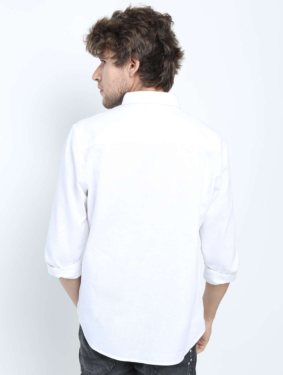 men collared printed casual shirt - 21487565 -  Standard Image - 3