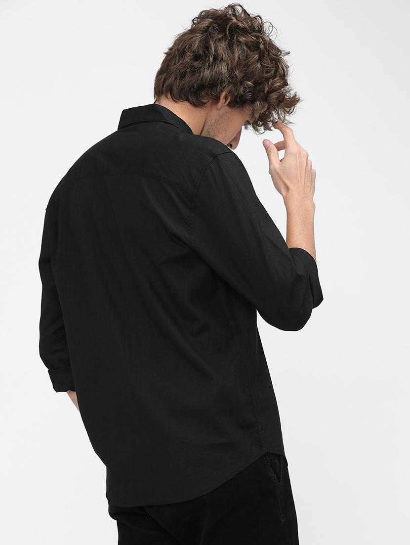 men collared color block casual shirt - 21487575 - Standard Image - 3