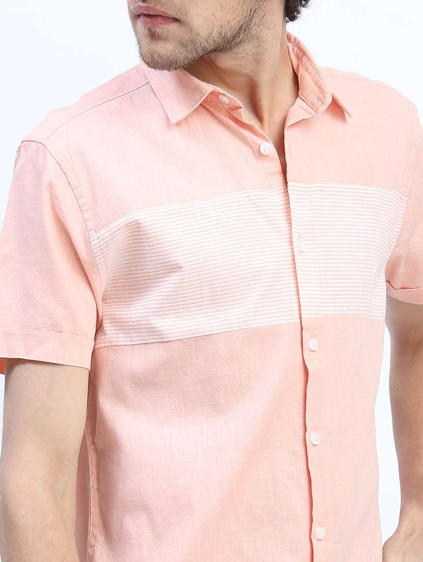 men collared stripes casual shirt - 21487581 -  Standard Image - 5