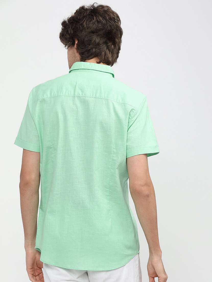 men collared stripes casual shirt - 21487582 -  Standard Image - 3