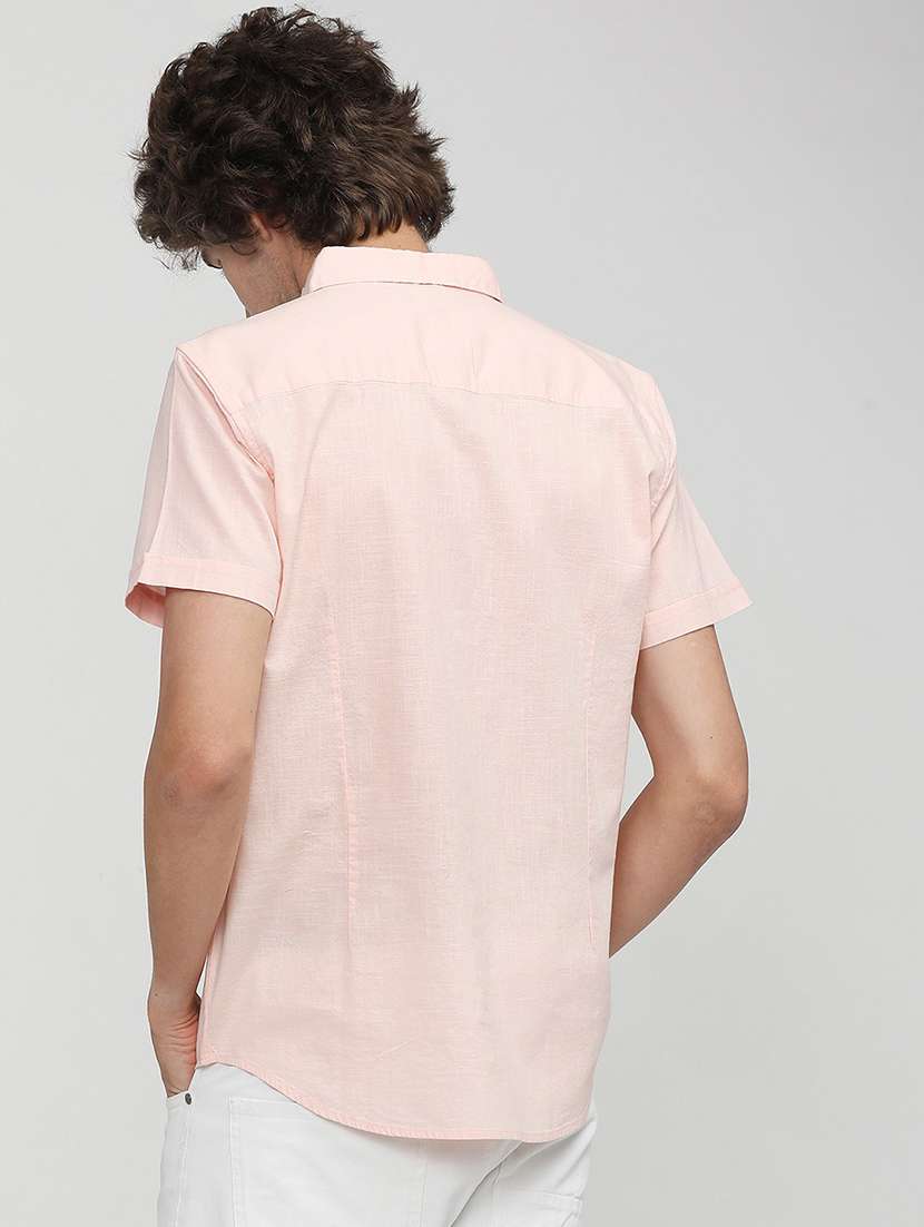 men collared solid casual shirt - 21487589 -  Standard Image - 3