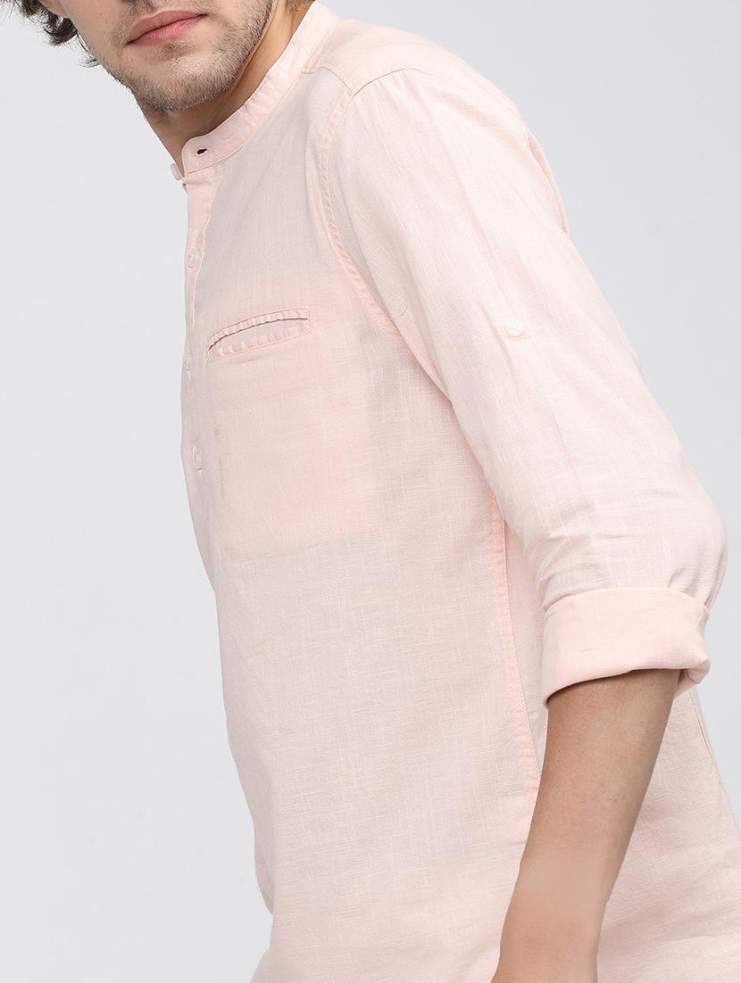 men collared solid casual shirt - 21487590 - Standard Image - 5