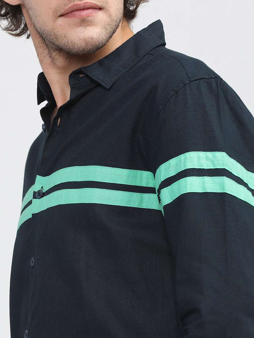 men collared stripes casual shirt - 21487617 -  Standard Image - 5