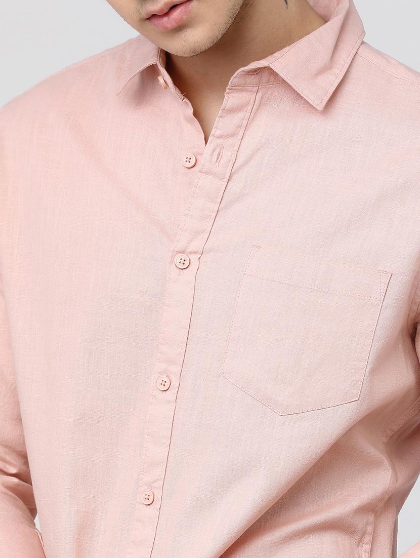 men collared solid casual shirt - 21487627 - Standard Image - 5