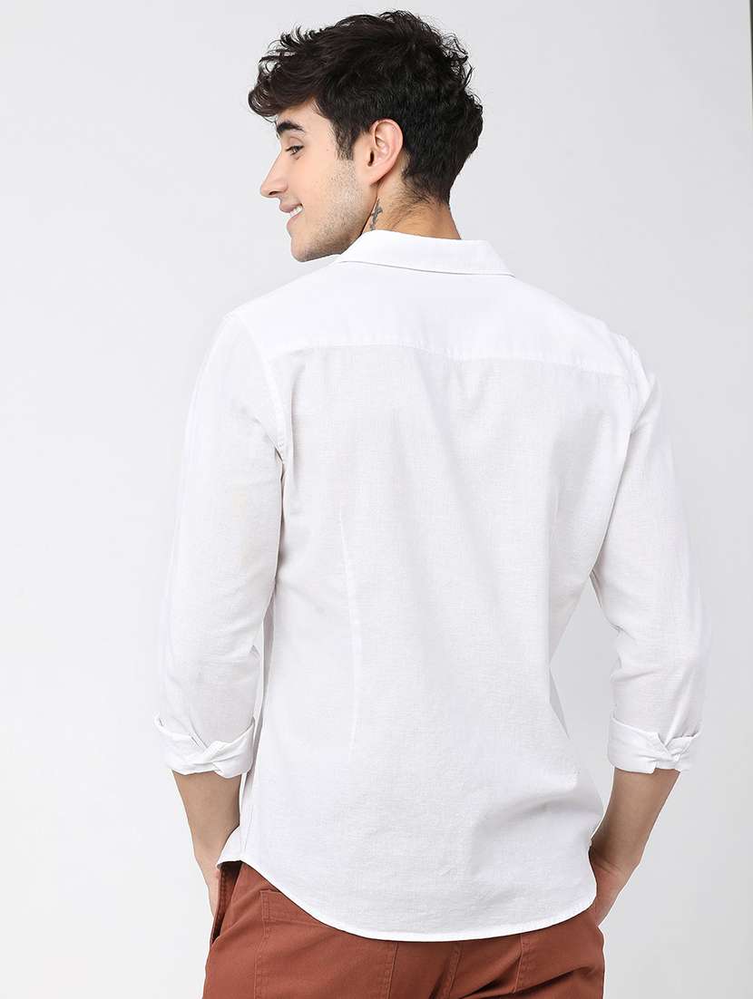 men collared long sleeves casual shirt - 21487666 - Standard Image - 3