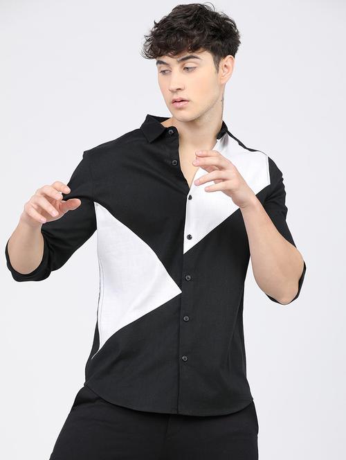 men collared long sleeves casual shirt - 21487671 - Standard Image - 0