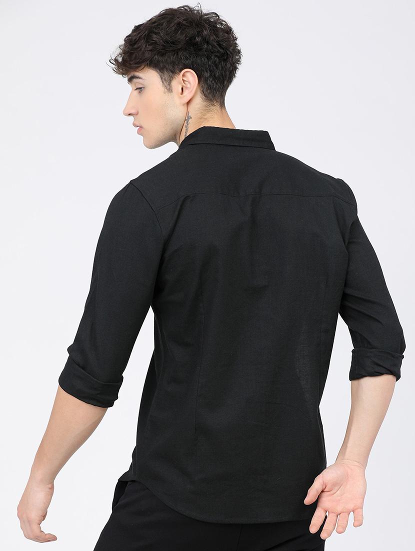 men collared long sleeves casual shirt - 21487671 - Standard Image - 3