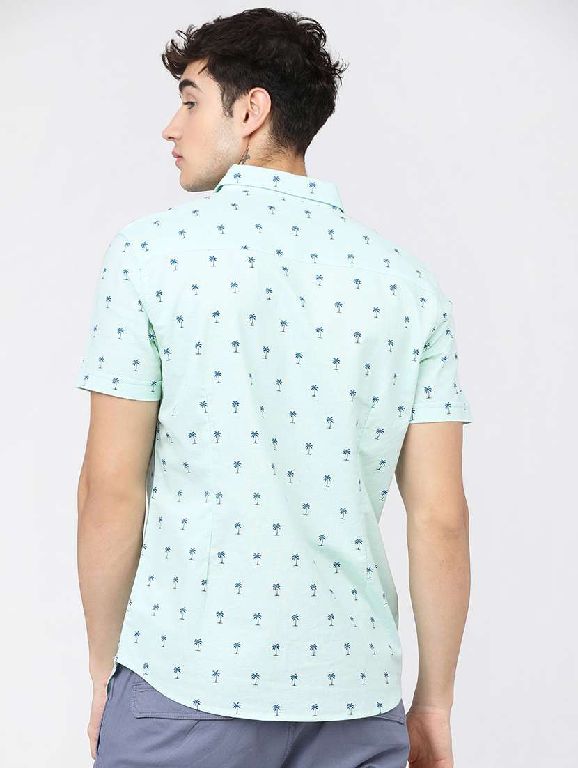 men collared short sleeves casual shirt - 21487677 -  Standard Image - 3