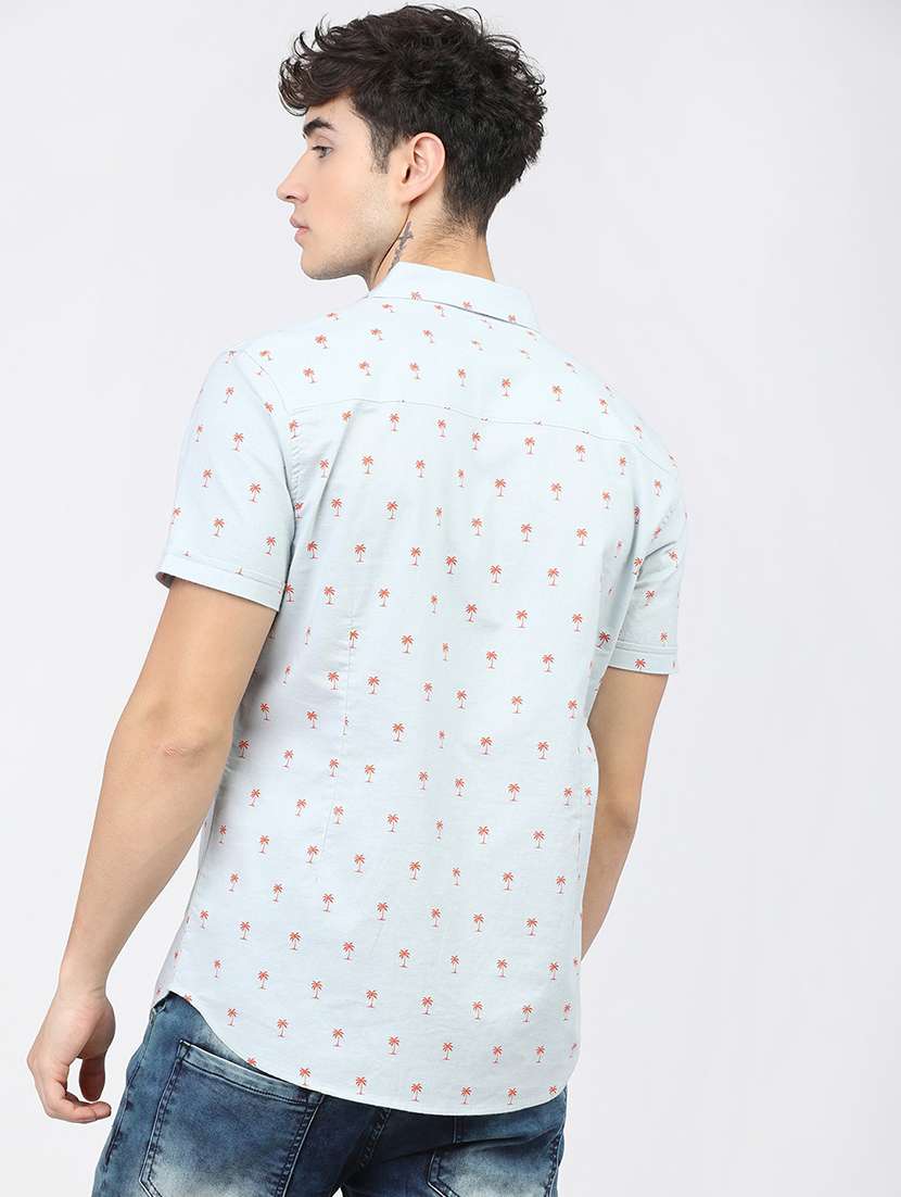 men collared short sleeves casual shirt - 21487678 -  Standard Image - 3