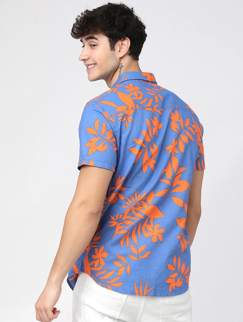 men collared short sleeves casual shirt - 21487680 - Standard Image - 3