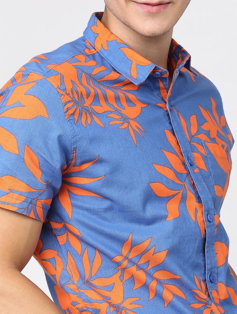 men collared short sleeves casual shirt - 21487680 - Standard Image - 5