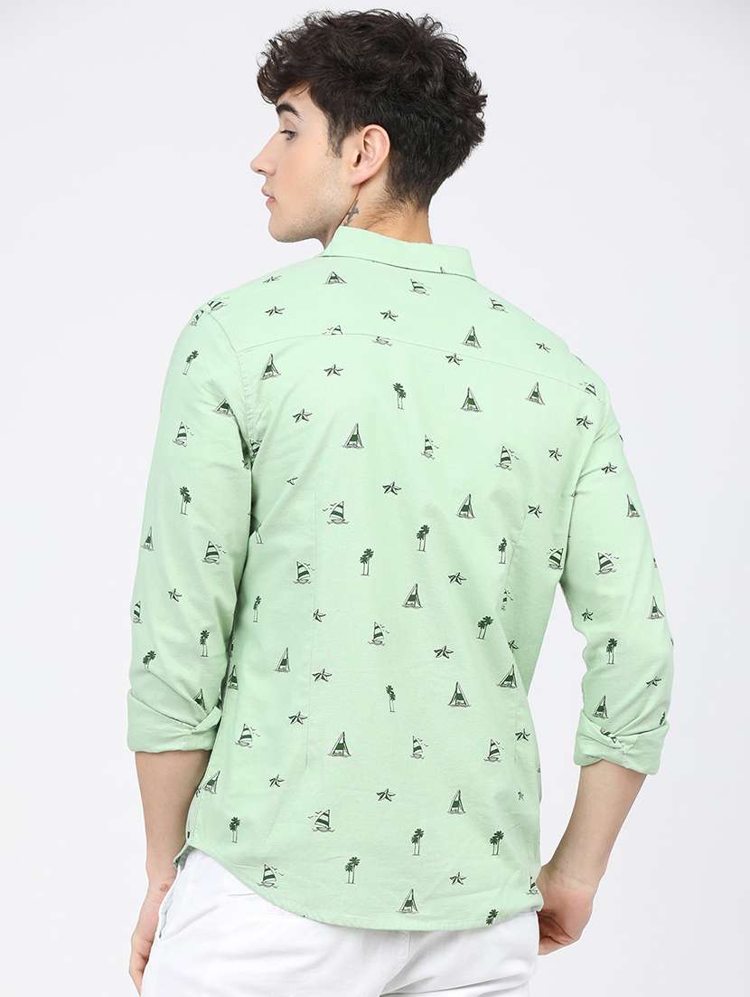 men collared long sleeves casual shirt - 21487691 -  Standard Image - 3