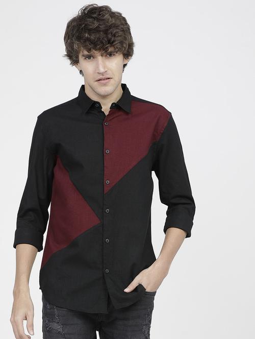 men collared long sleeves casual shirt - 21487706 - Standard Image - 0