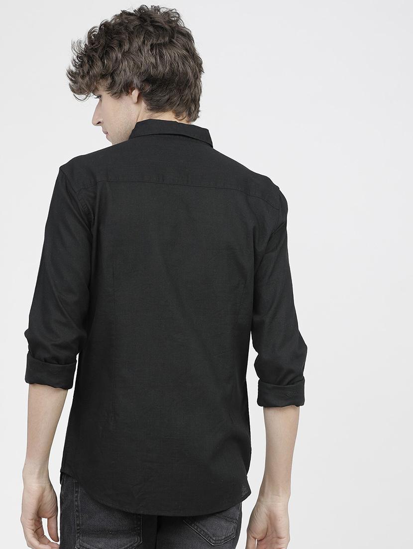 men collared long sleeves casual shirt - 21487706 - Standard Image - 3