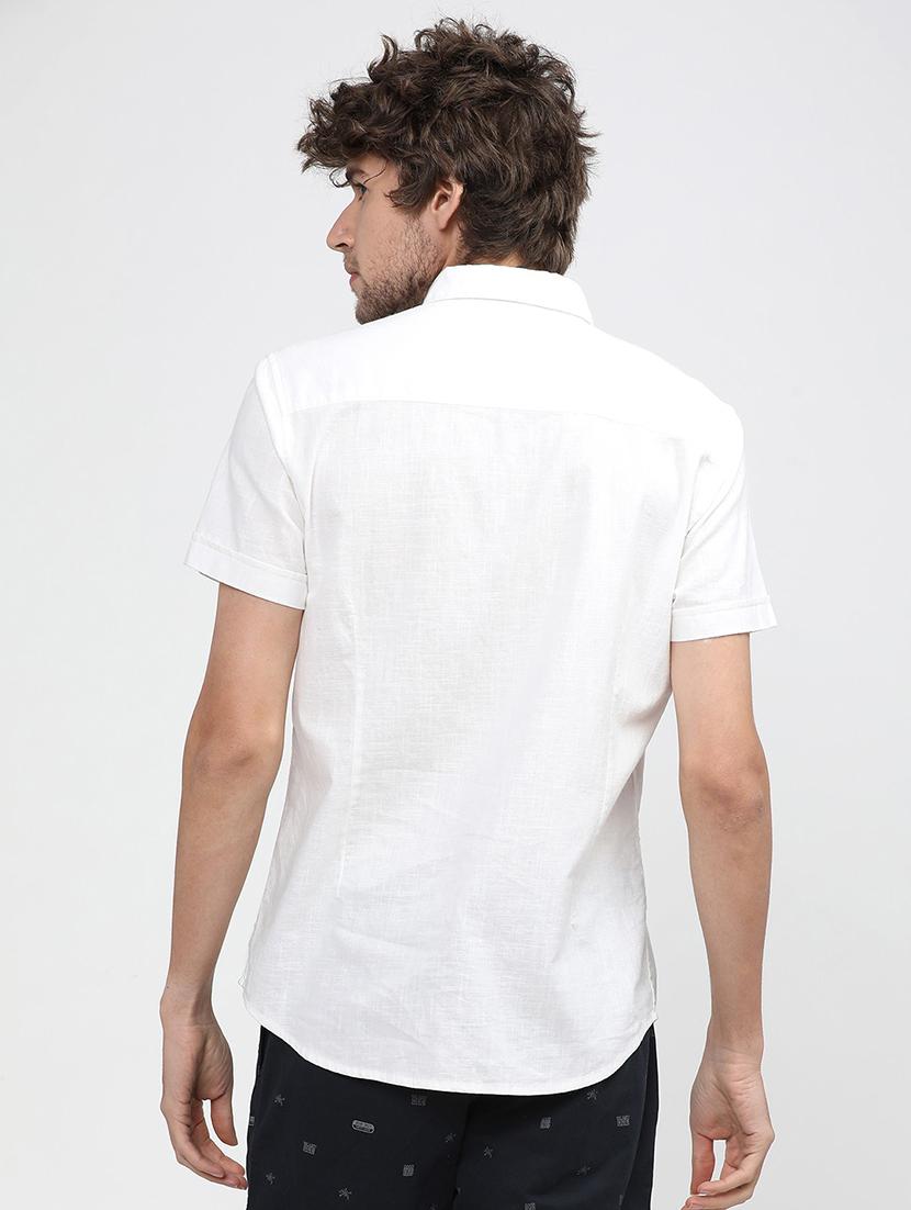 men collared short sleeves casual shirt - 21487711 - Standard Image - 3