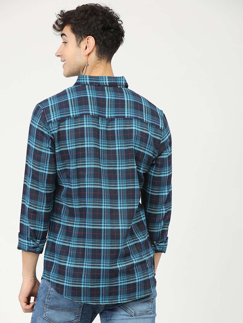 men collared long sleeves casual shirt - 21487729 -  Standard Image - 3