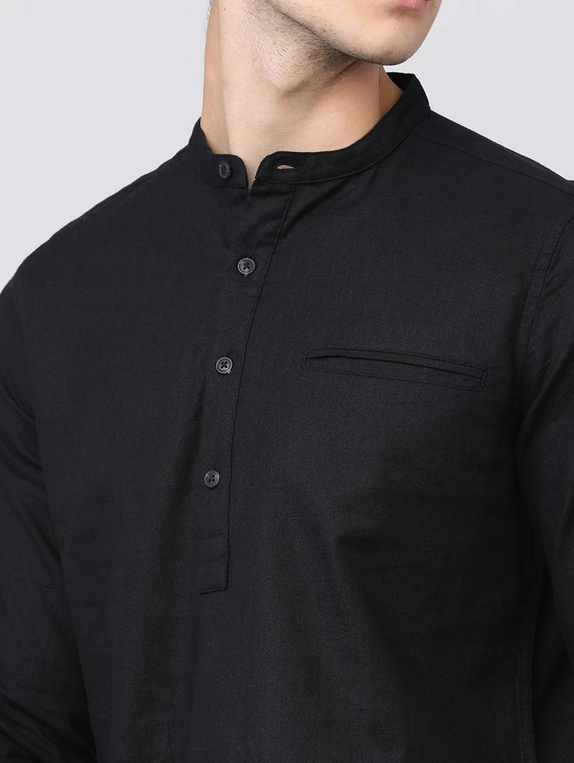 men solid long sleeves casual shirt - 21487733 - Standard Image - 5
