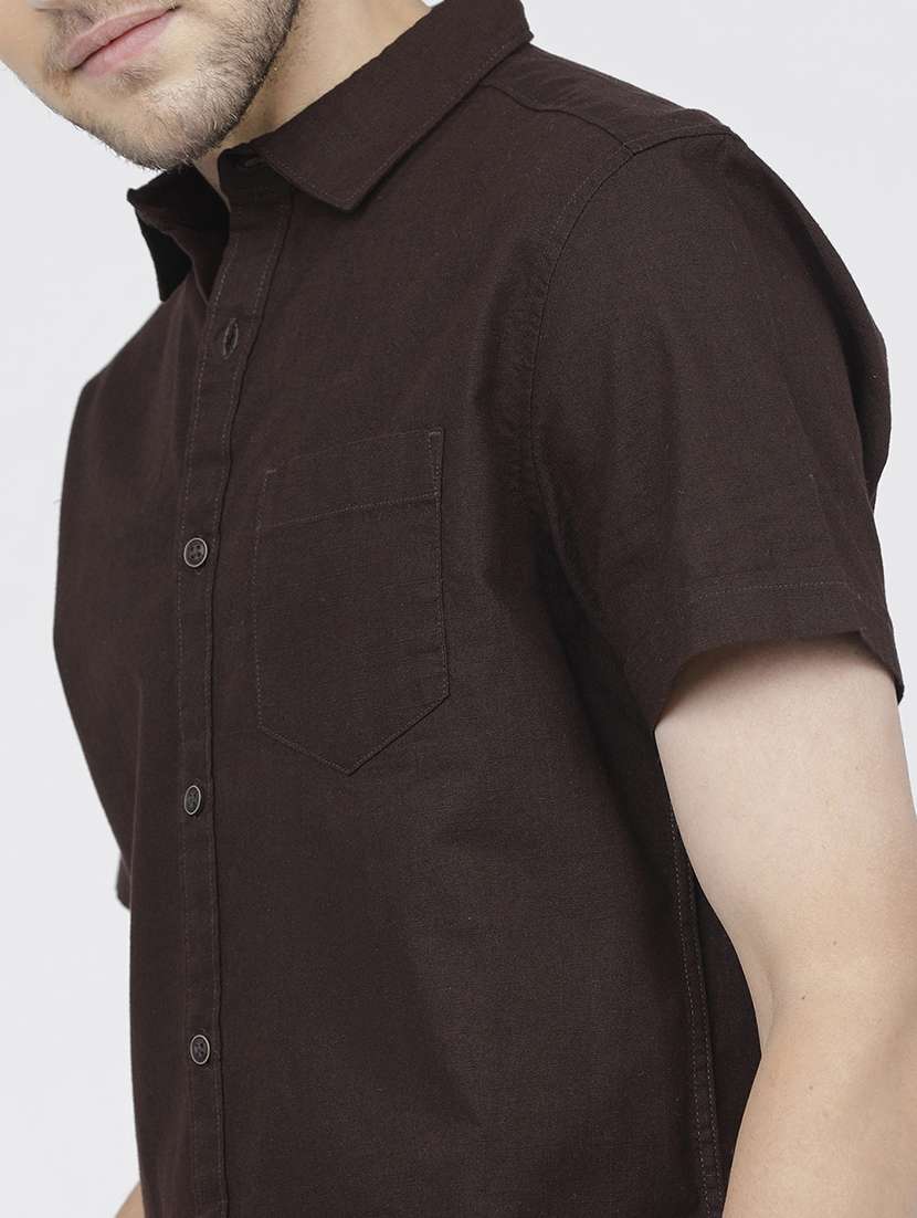 men collared short sleeves casual shirt - 21487737 -  Standard Image - 5