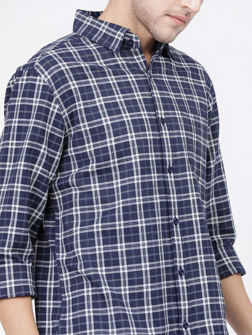 men collared checks casual shirt - 21487756 -  Standard Image - 5