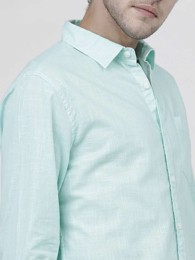 men solid long sleeve casual shirts - 21487767 -  Standard Image - 5