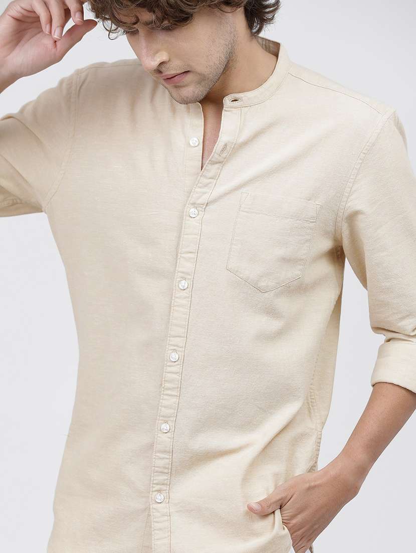 men solid long sleeve casual wear shirt - 21487814 -  Standard Image - 5
